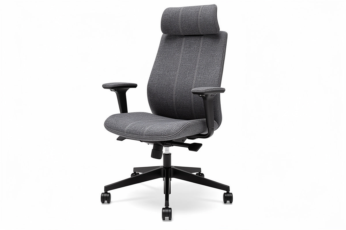 **Ergonomische bureaustoel met verstelbare rugleuning en armsteunen**